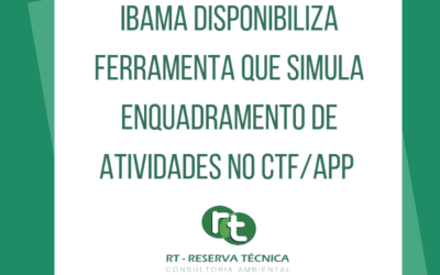 Ibama disponibiliza ferramenta que simula enquadramento de atividades no CTF/APP