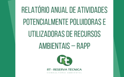Relatório Anual de Atividades Potencialmente Poluidoras e Utilizadoras de Recursos Ambientais – RAPP