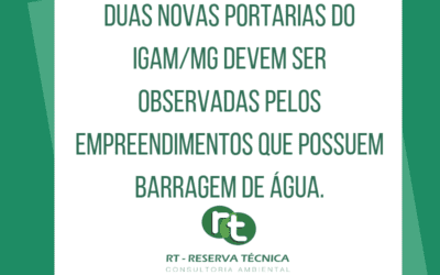 Novas Portarias do IGAM/MG