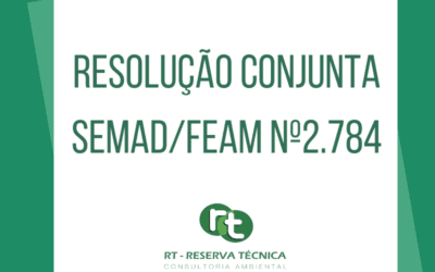 Resolução Conjunta SEMAD/FEAM nº 2.784