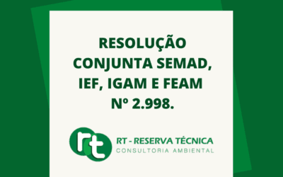 RESOLUÇÃO CONJUNTA SEMAD, IEF, IGAM E FEAM Nº 2.998.