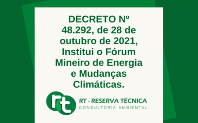 DECRETO Nº 48.292 Institui o Fórum Mineiro de Energia e Mudanças Climáticas.
