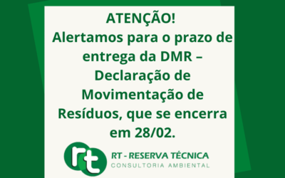 Atenção ao fim do prazo para envio da DMR!