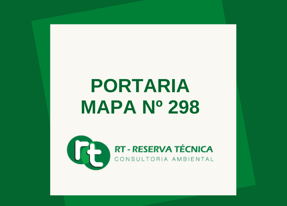 PORTARIA MAPA Nº 298